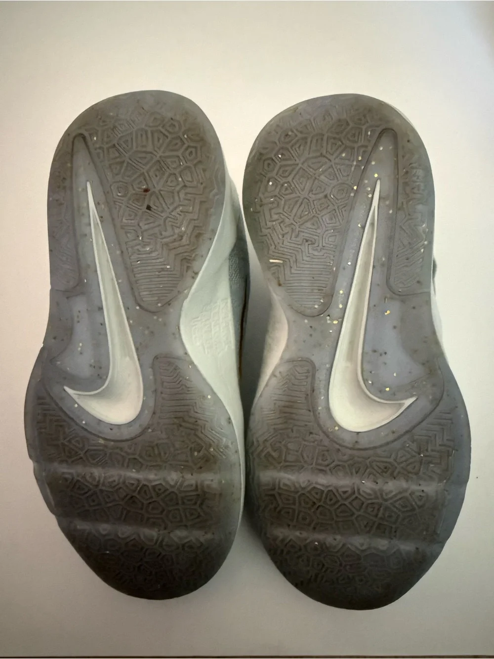 Nike Kids JA 2 Light Gray and Gold Velcro Sneakers